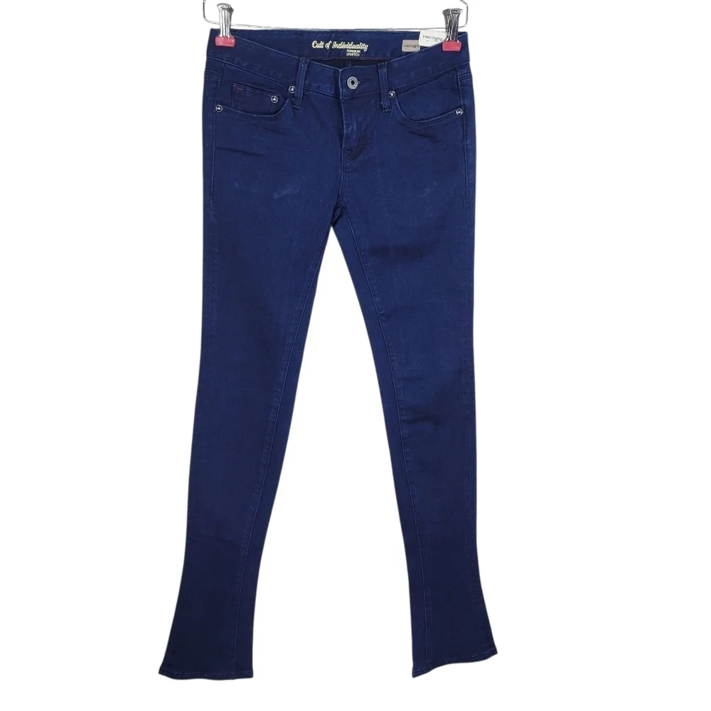 Cult of Individuality Anklet Jegging Jeans Women Size 25 28X32 Skinny Dark New